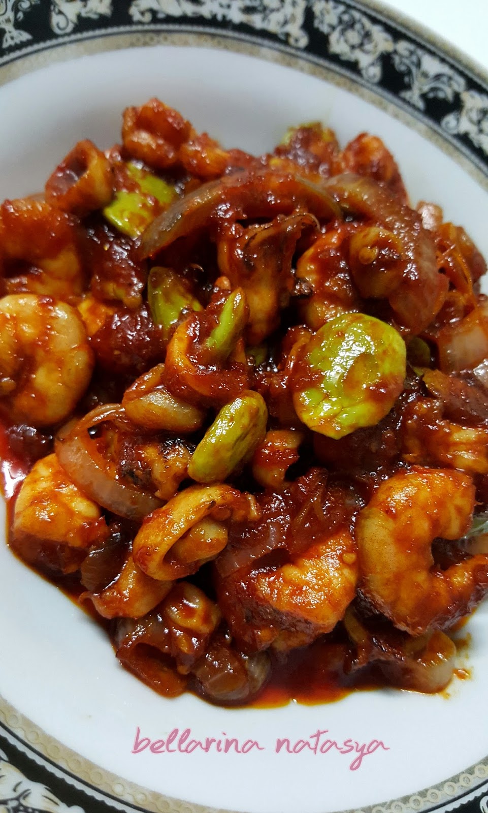 Sambal Tumis Sotong & Udang Dengan Petai - Ini Adalah 