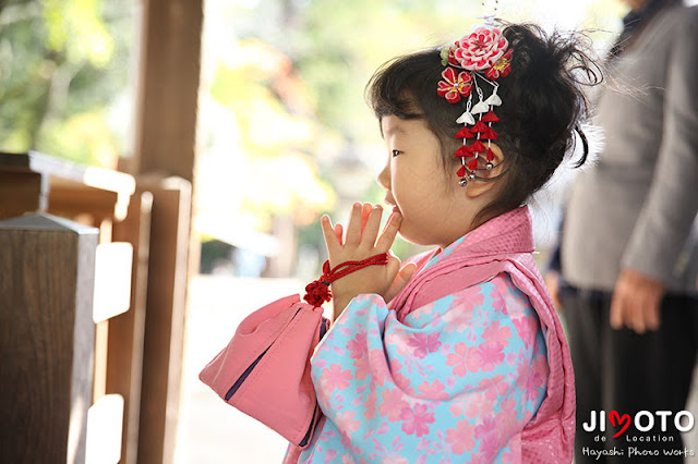 手向山八幡宮での七五三出張撮影