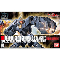Bandai HG 1/144 RX-0 Unicorn Gundam 02 Banshee (Unicorn Mode) English Manual & Color Guide