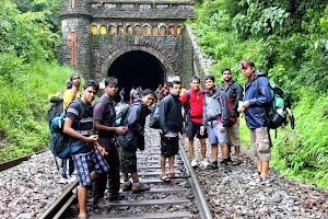 Goa welcomed our trekking group with beautiful tunnel entrance