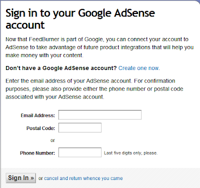 AdSense sign in, already making big money, eh?