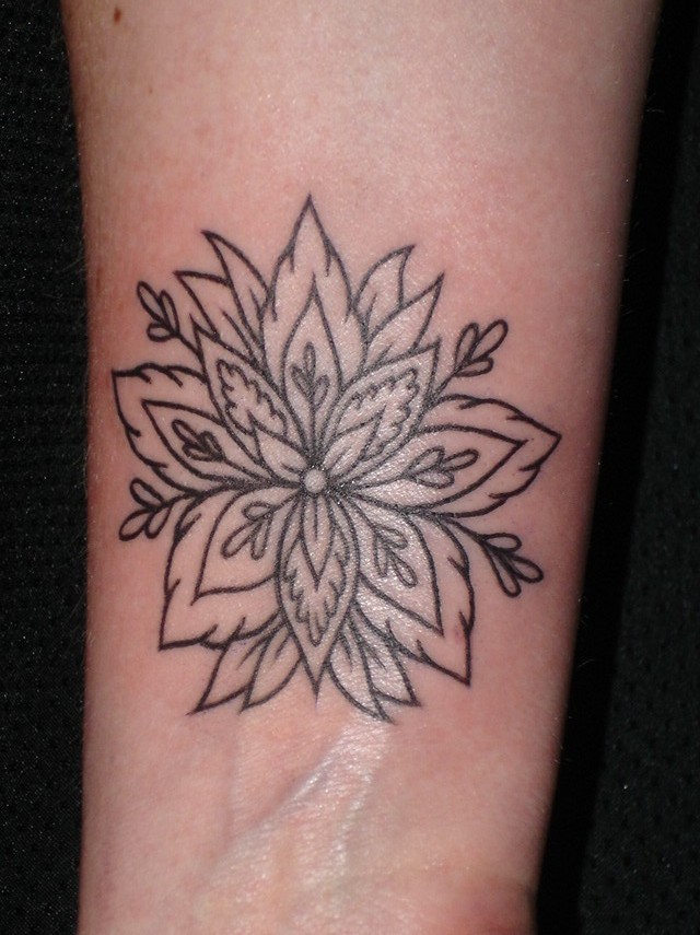 Tattoo Flower Design on Wrist Email ThisBlogThis