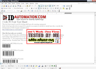 Font Barcode