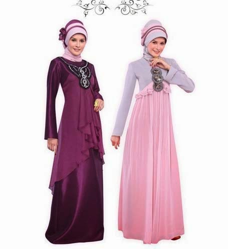  Model Gaun Pesta Malam Muslimah Terbaru 2014 Info 