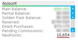 Neopoints number