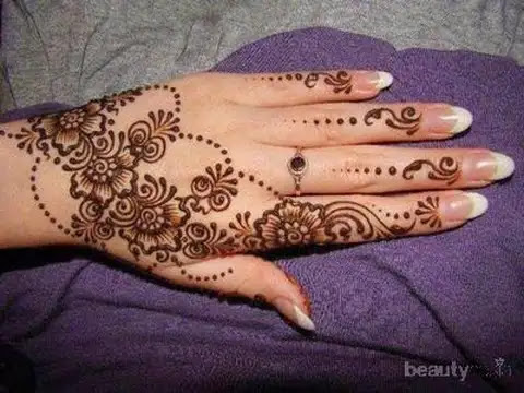 Gambar henna simple dan mudah ditiru untuk pemula