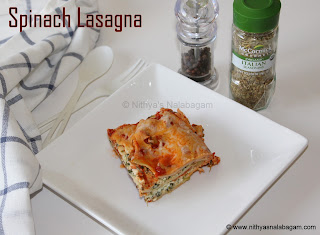 Spinach Vegetable Lasagna