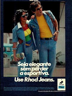 propaganda Rhod Jeans - 1976. moda anos 70; propaganda anos 70; história da década de 70; reclames anos 70; brazil in the 70s; Oswaldo Hernandez 