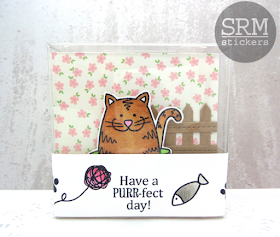 SRM Stickers Blog - PURR-fect Day by Annette - #cards, #cardset #minicards #clearstamps #janesdoodles #acatslife #clearcontainers #giftset #DIY