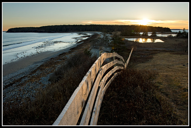 Nova Scotia; Maritimes; Atlantic Ocean; Gaff Point; Hirtle's Beach; Sunset