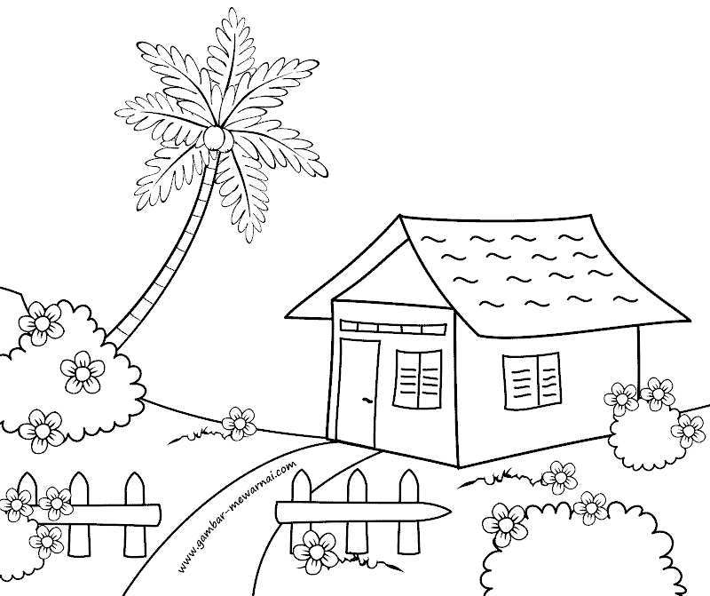 Gambar Mewarnai Rumah Sederhana Contoh Gambar Mewarnai Gambar Mewarnai Rumah Sederhana Contoh Gambar Mewarnai