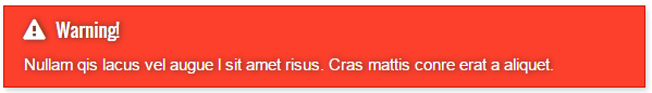 Warning box shortcode