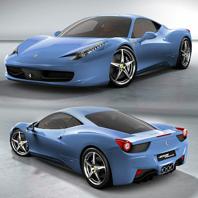 Ferrari 458 Italia in colours by Photoshop