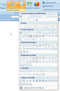 Insertar formas en Word 2007