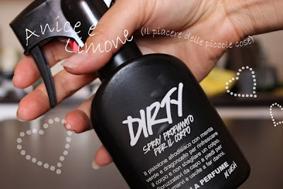 spray profumato “Dirty”di Lush