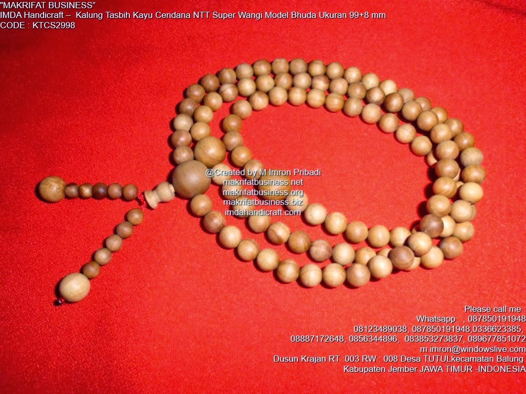  Kerajinan Kalung Tasbih Cendana Kalung Tasbih Kayu 