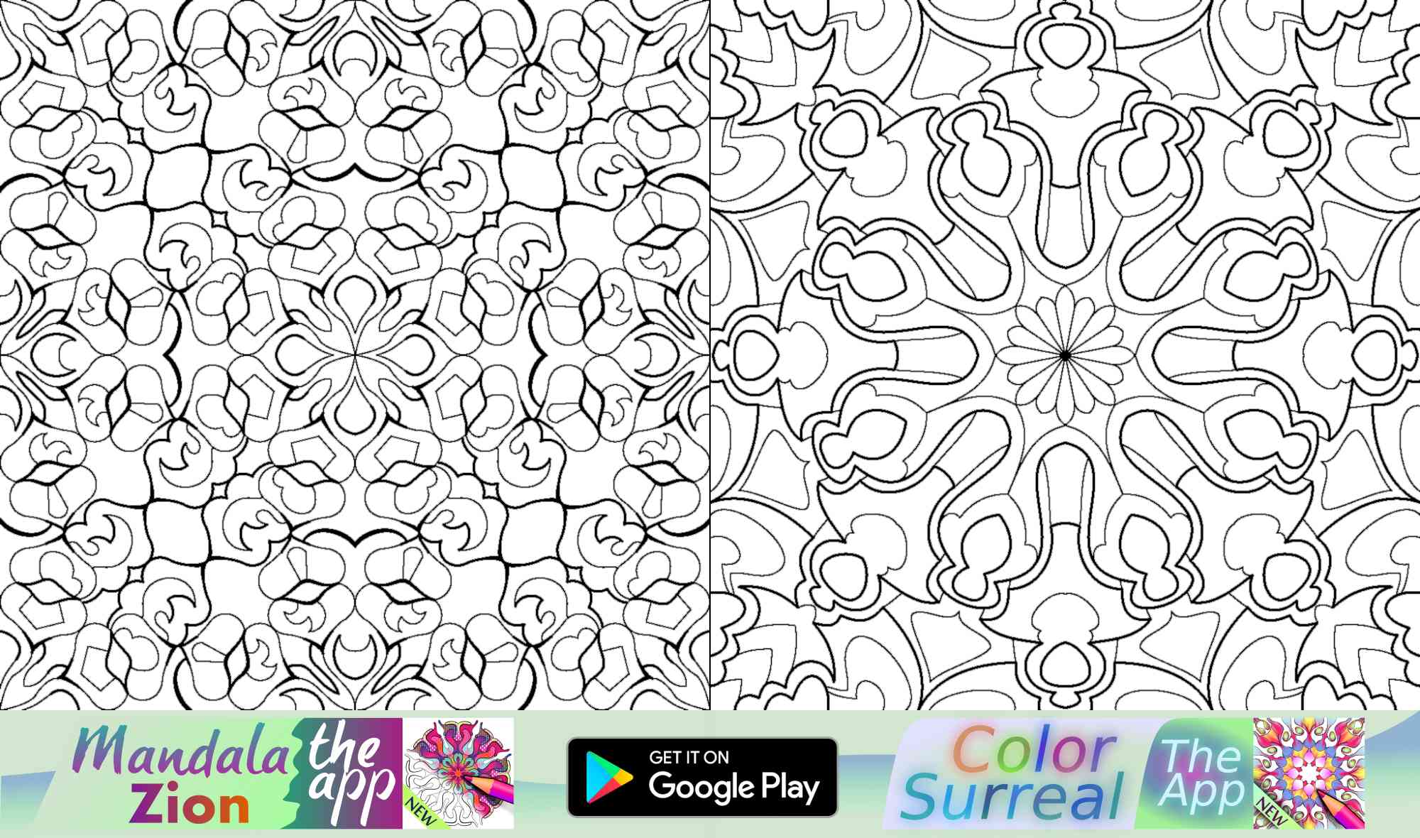 Mandala art vector complex coloring sheets for stress management to use in paper printing. Download today!