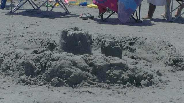 sandcastles at the beach