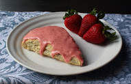 Lemon Poppy Seed Scone with Fresh Strawberry Glaze – These Passed the Test…Will You?