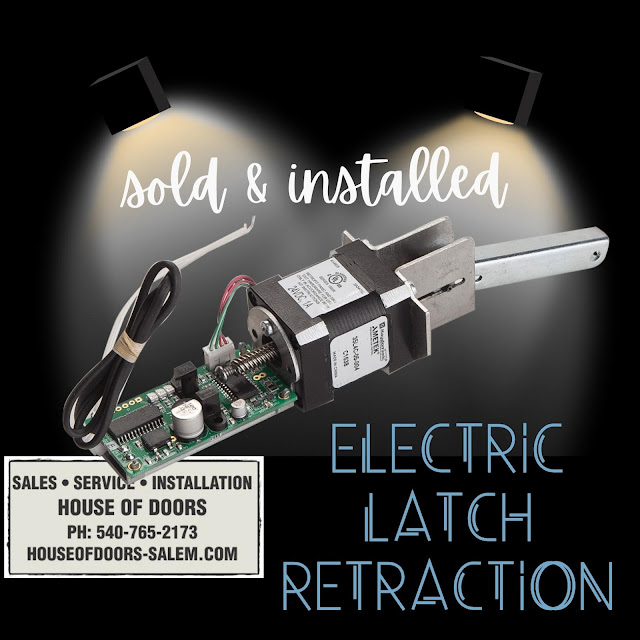 Electric Latch Retraction Kits are sold and installed by House of Doors