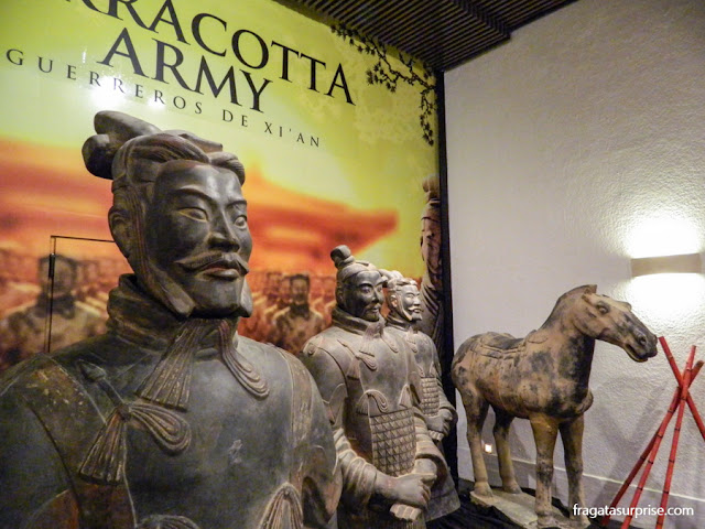 Exposição dos Guerreiros de Xian em Madri, em janeiro de 2014