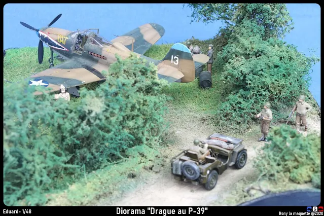 Diorama P-39 Airacobra "Drague au P-39".