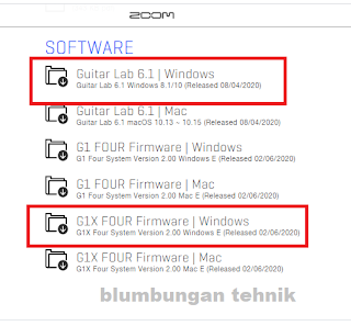 update firmware zoom g1x four