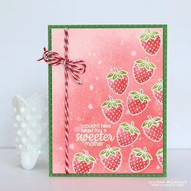 Sunny Studio Stamps: Fresh & Fruity Strawberry Card by Juliana Michaels