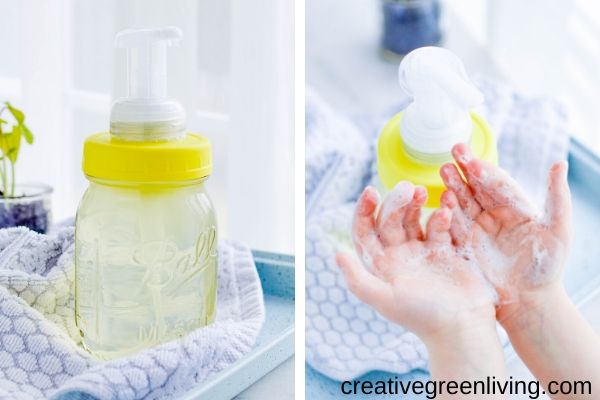 How to Make a DIY Foaming Hand Soap Pump from a Mason Jar