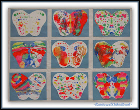 Springtime Symmetric Butterflies for Debbie Clement's Author Visit to Kindergarten 