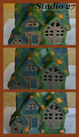 Adding Fall Foliage to a Miniature Halloween House