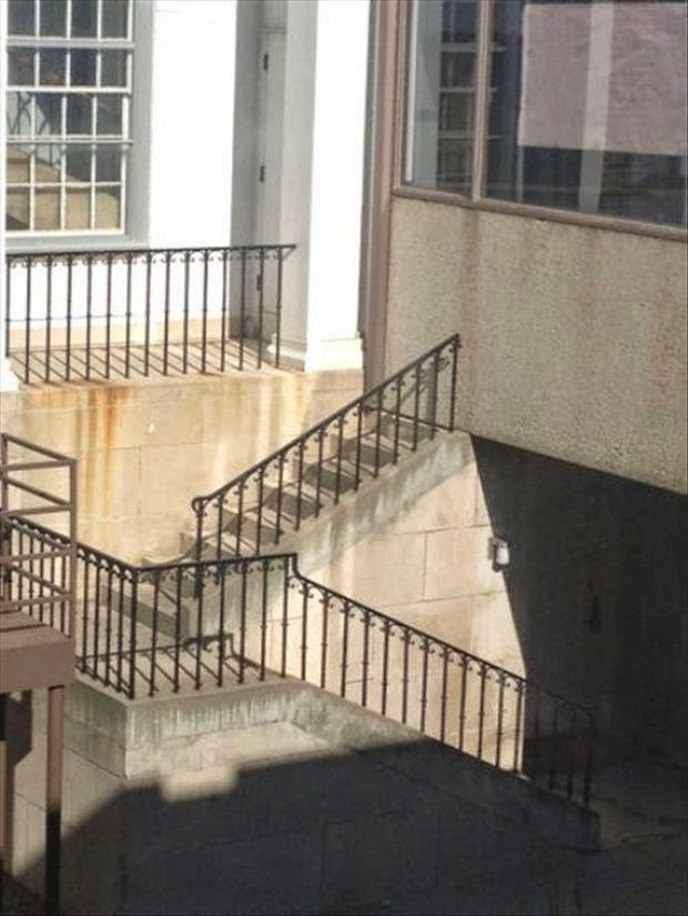 #18. I would be angry if I climbed all of those stairs for nothing. - 34 Unbelievable Construction Fails That Actually Happened… #27 Probably Got Fired.