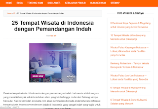 10 Website Referensi Tempat Wisata Indonesia