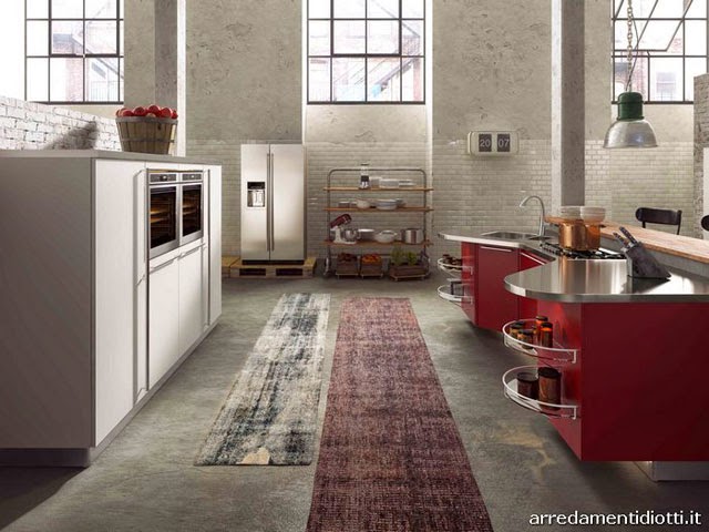Кухня Skyline 2.0 от DIOTTI A&F з червоним корпусом