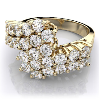 Brillant Diamantr Ring mit 1.25 Karat Diamanten in Gelbgold