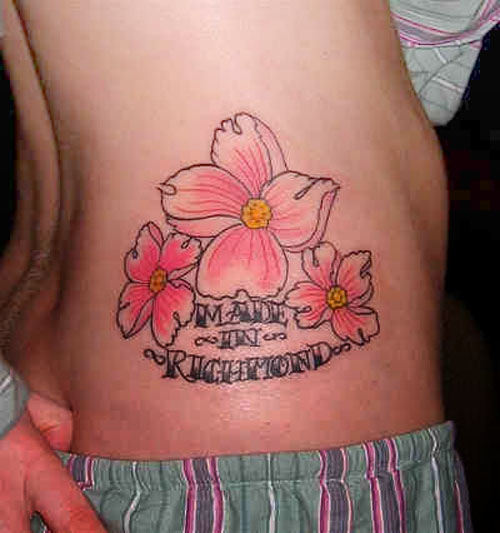 sexy hawaiian flower tattoo designs for women