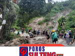 Jalan Trans Sulawesi Putus Akibat Longsor di Gunung Santigi