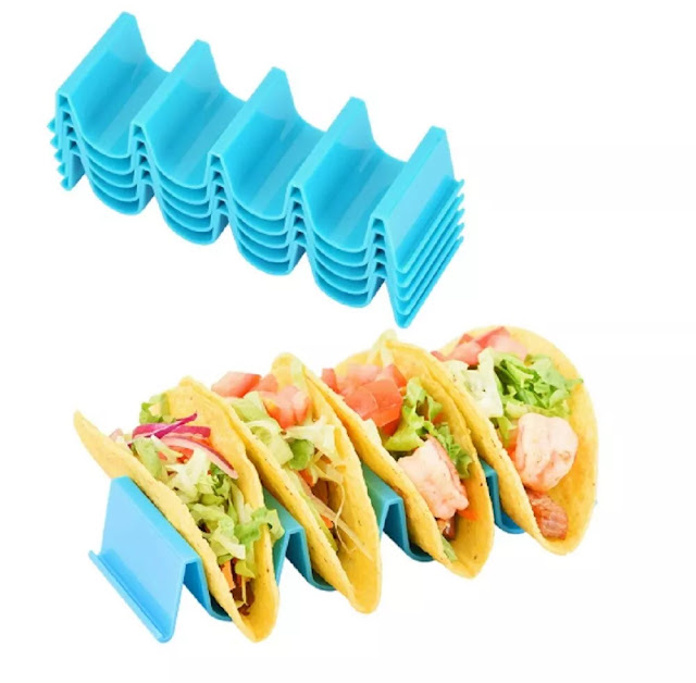 4-Piece Wave Shape Taco Holder Set