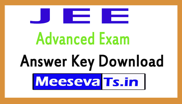 JEE Advanced Exam Answer Key Download 2018