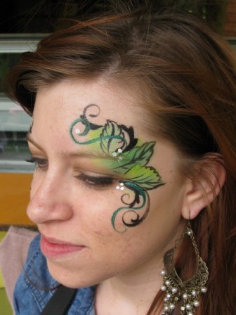 Green Fairy Face Paint