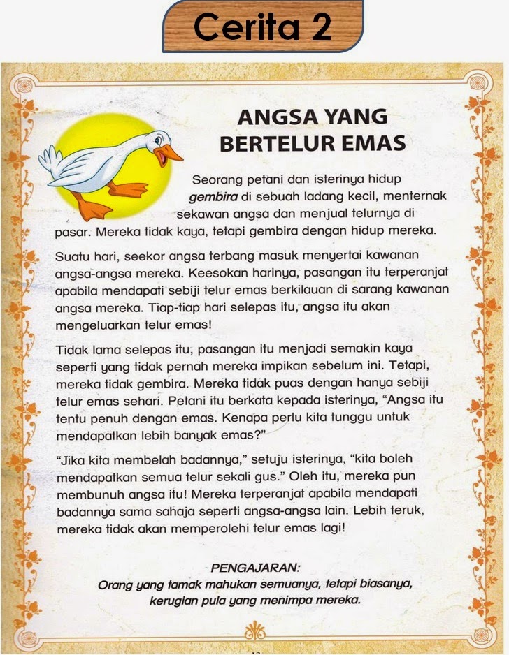 Angsa yang Bertelur Emas | Yesi Nindi Ayu Aprilia