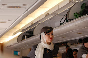 Etihad Airways, Business Class. (etihad airways air hostess)