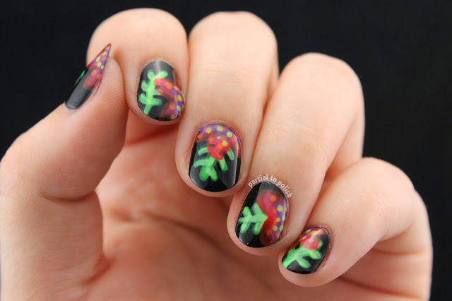 Ferns & Flowers Inspired by Wondrously Polished Using the Girly Bits Hoop! There It Is Collection