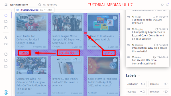 Cara Merapikan Jarak Postingan di Beranda Median UI 1.7