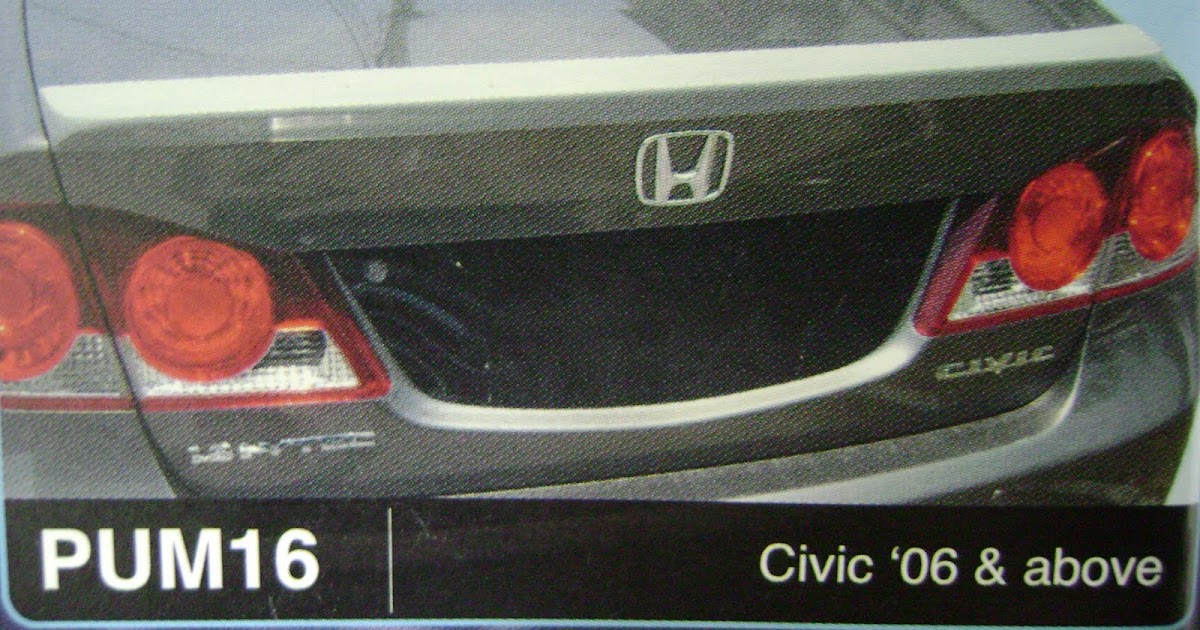 REV MOTORSPORT: honda civic FD year 08 rear spoiler (FULLY 