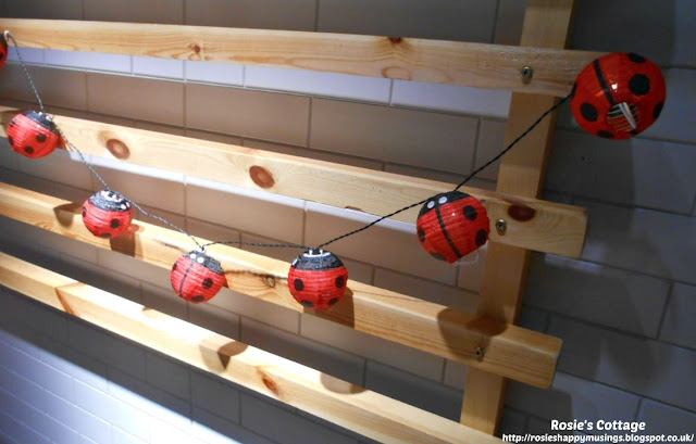 Rosie's Ikea visit part three: SOLVINDEN battery operated ladybird light chain