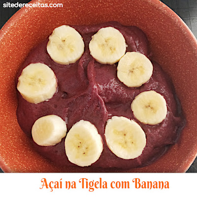 Açaí na Tigela com Banana