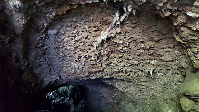 stalactite at the entrance/mouth of Hinayagan Cave, Bislig City