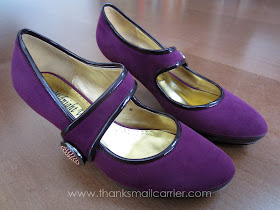 purple pumps