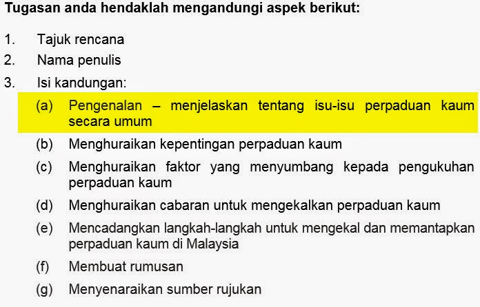 Pengenalan Perpaduan Kaum Di Malaysia - Natang Ngoh